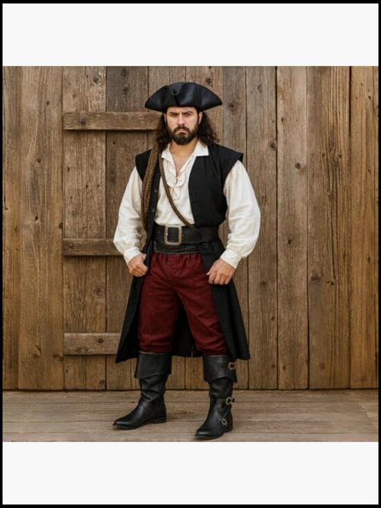 Medieval Pirate Boots, Viking Renaissance Costume, Gothic Steampunk Cosplay main image 7